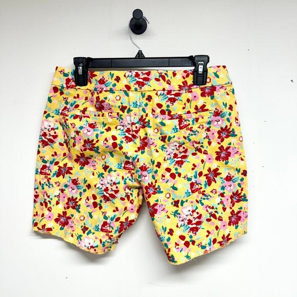 J.Crew Mercantile Women's 5" Patterned Basket Weave Raw Hem Shorts Size 4 - Picture 3 of 4